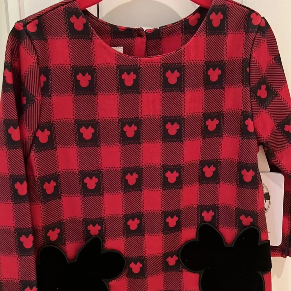 NWT Disney x Pippa & Julie Mickey Minnie Plaid Dress Girls